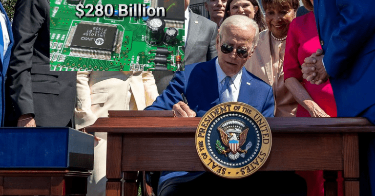 Joe Biden Signs $280 Billion CHIPS Act Into Law - Florida Daily