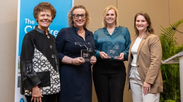 Lieutenant Governor Toni Jennings, Senator Erin Grall, Representative Dana Trabulsy, and Madeleine K. Thakur, President and CEO of The Children’s Movement.