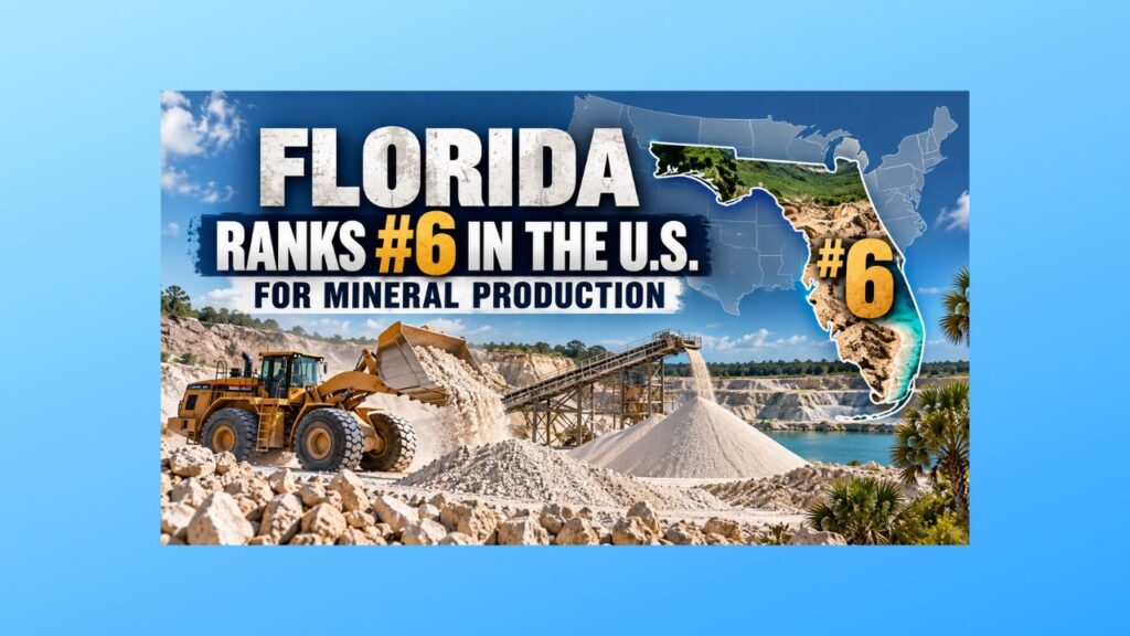 Florida Ranks #6 In the U.S. for Mineral Production